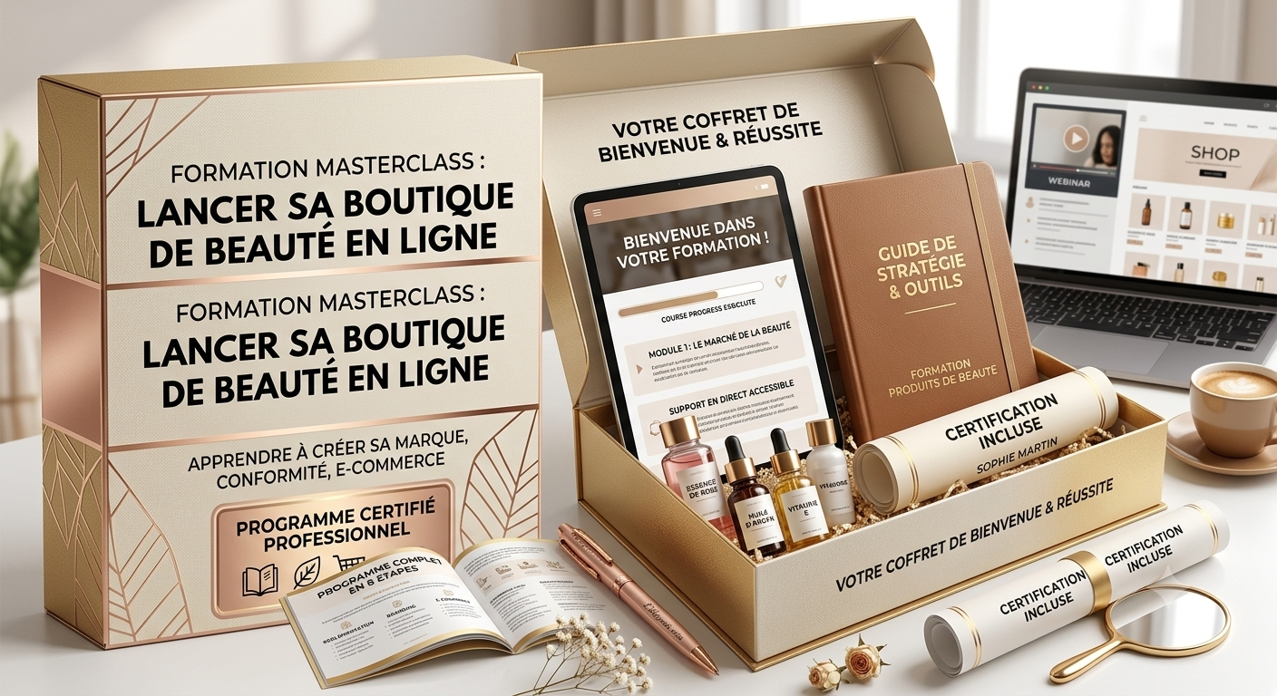 Formation Elegante Miss lancer sa boutique de produit de beaute sur shopify