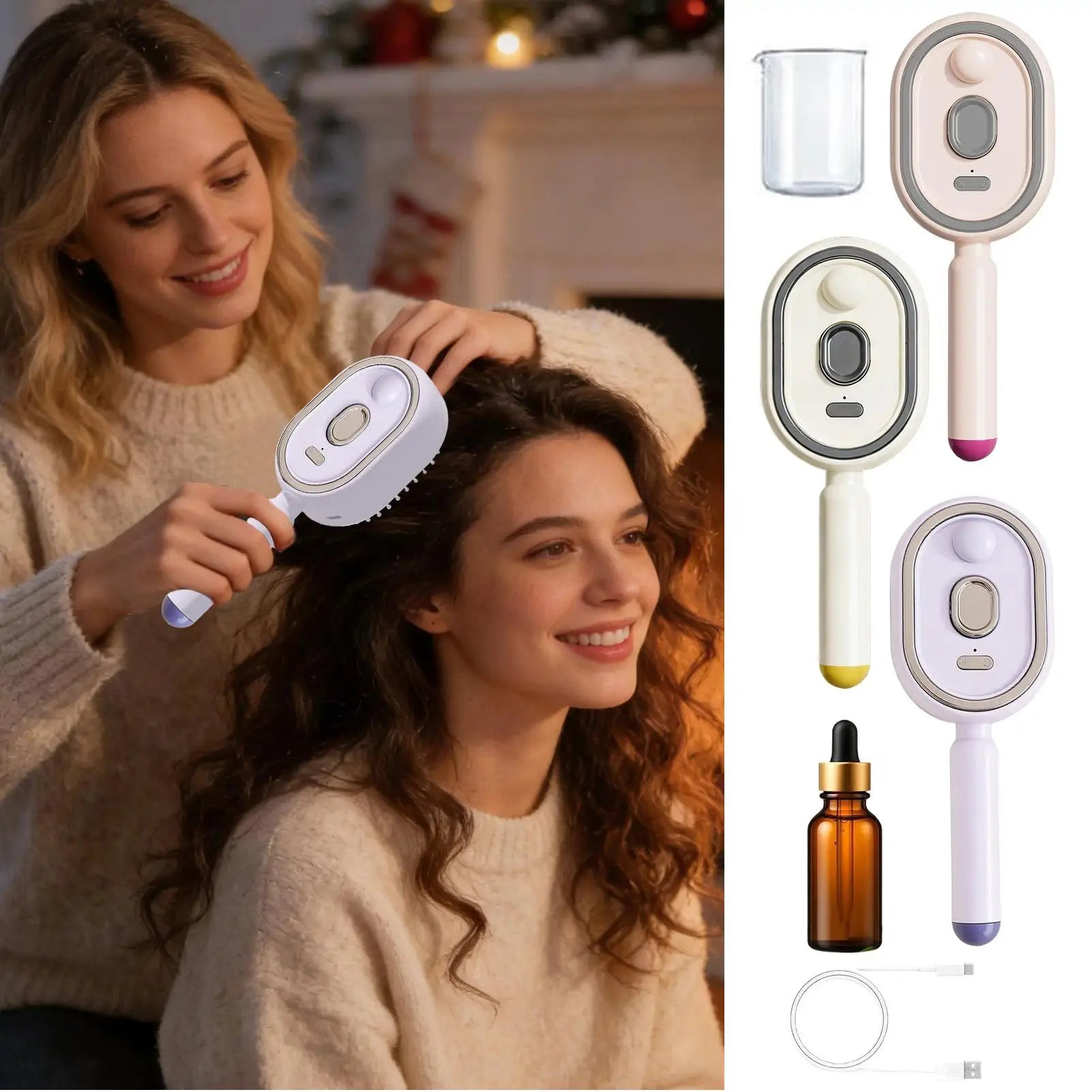 Brosse à vapeur rechargeable